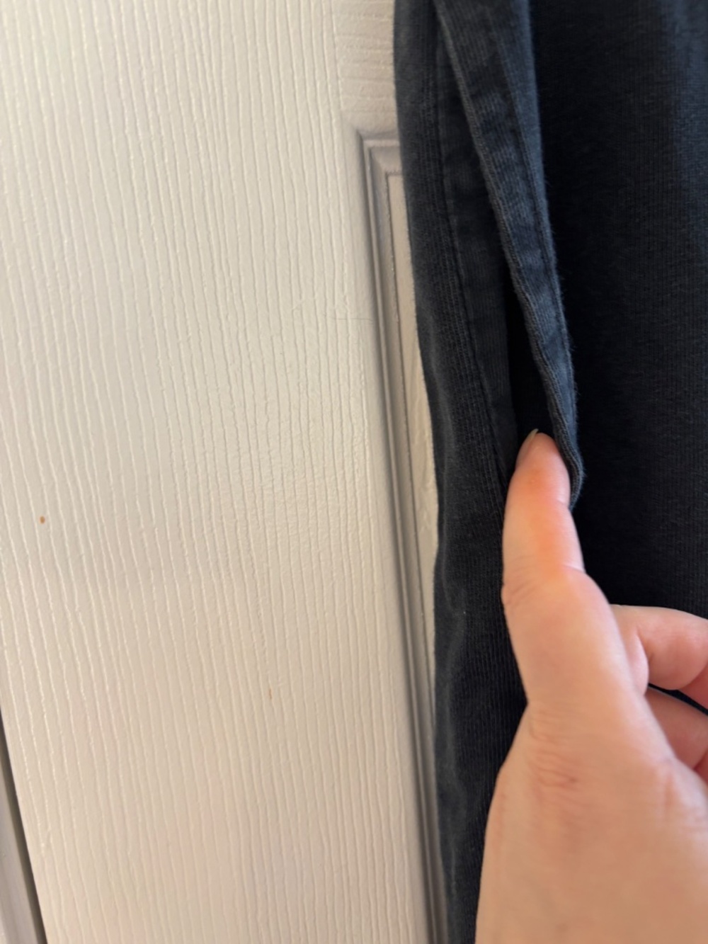 Brandy Melville Black Distressed 100% cotton pants made in Italy - Picture 3 of 9